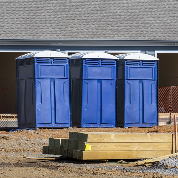 are there any restrictions on where i can place the portable toilets during my rental period in Erwin NY